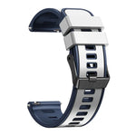 Plain Weave Two-color Silicone Watch Band, For Samsung Galaxy Watch 5 40mm / 44mm