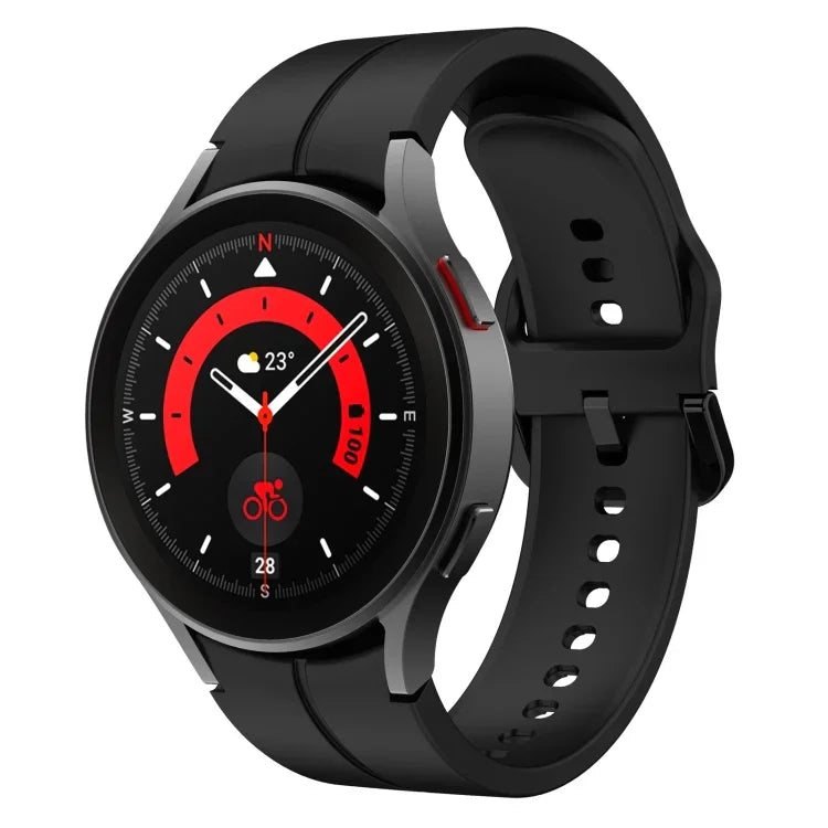 Colorful Buckle Silicone Watch Band, For Samsung Galaxy Watch 5 Pro 45mm