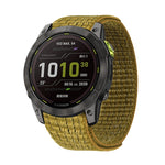 Hook And Loop Fastener Nylon Watch Band, For Garmin Fenix 7, For Garmin Fenix 7X