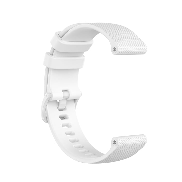For Polar Ignite 20mm Small Plaid Texture Silicone Wrist Strap Watchband, 20mm