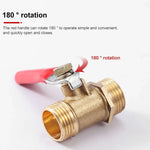 Pneumatic Hose Connector Copper Ball Valve, Inside 2-Barb 8mm, Inside 2-Barb 10mm, Inside 3-Barb 8mm, Inside and Outside 1 1/8 inch, Inside and Outside 2 1/4 inch, Inside and Outside 3 3/8 inch, Inside and Outside 4 1/2 inch, Double Inside 1 1/8 inch  ...