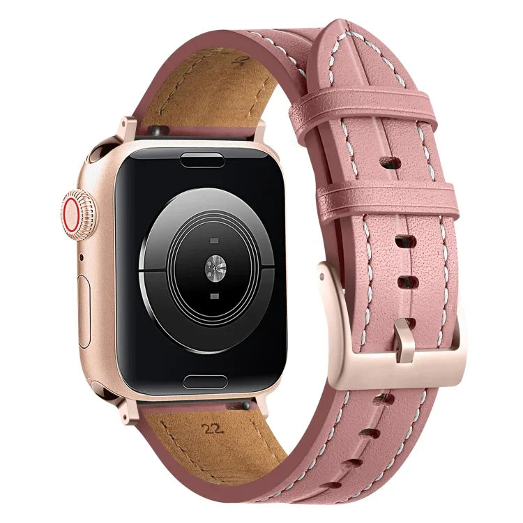 Fluted Leather Strap, For Apple Watch Ultra 49mm / Series 8&7 45mm / SE 2&6&SE&5&4 44mm / 3&2&1 42mm, For Apple Watch Ultra 49mm / Series 8&7 45mm /, For Apple Watch Series 8&7 41mm / SE 2&6&SE&5&4 40mm / 3&2&1 38mm