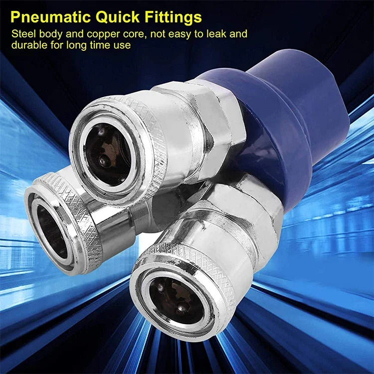 C-type Self-lock Pneumatic Components, Round Two Way, Round Two Way G1/2, Round Triplet, Round Triplet G1/2, Two Way, Triplet, 4-way, 5-way