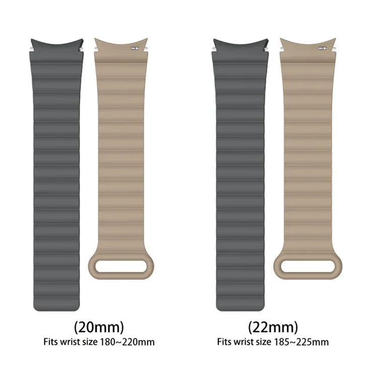 For Samsung Galaxy Watch5 Silicone Magnetic Watch Band, 20mm, 22mm