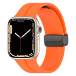 Solid Color Silicone Watch Band, For Apple Watch Series 8&7 41mm / SE 2&6&SE&5&4 40mm / 3&2&1 38mm, For Apple Watch Ultra 49mm / Series 8&7 45mm / SE 2&6&SE&5&4 44mm