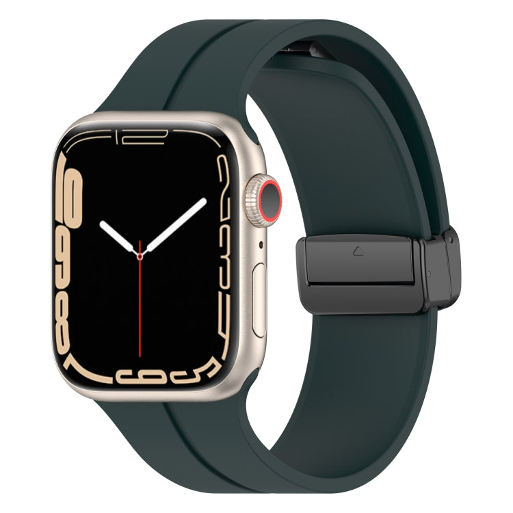 Solid Color Silicone Watch Band, For Apple Watch Series 8&7 41mm / SE 2&6&SE&5&4 40mm / 3&2&1 38mm, For Apple Watch Ultra 49mm / Series 8&7 45mm / SE 2&6&SE&5&4 44mm
