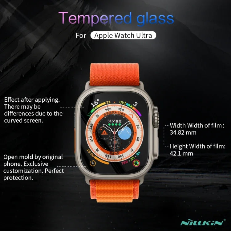 NILLKIN H+Pro 0.2mm 9H Explosion-proof Tempered Glass Film, For Apple Watch Ultra 49mm