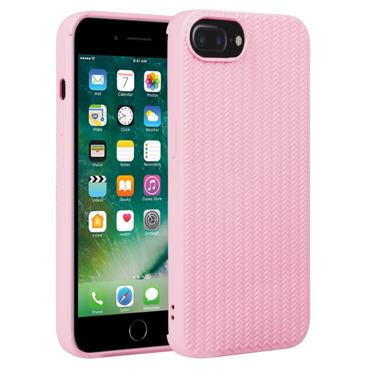 Weave Texture Silicone Phone Case, For iPhone SE 2022 / SE 2020 / 7 / 8, For iPhone 7 Plus / 8 Plus