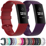 Color Buckle TPU Wrist Strap Watch Band for Fitbit Charge 4 / Charge 3 / Charge 3 SE, Size: S, Size: L