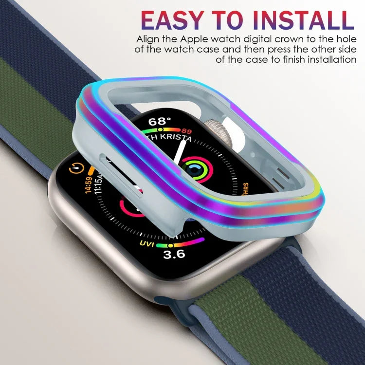 Aluminum Alloy + TPU 2 in 1 Protective Case, For Apple Watch Ultra 3 / 2 / 1 49mm, For Apple Watch  Series 9 / 8 / 7 45mm, For Apple Watch Series 6 / 5 / 4 / SE 44mm, For Apple Watch Series 9 / 8 / 7 41mm, For Apple Watch Series 6 / 5 / 4 / SE 40mm