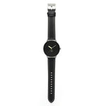 Grooved Genuine Leather Watch Band, For Google Pixel Watch 4 / 3 / 2 / 1 41mm
