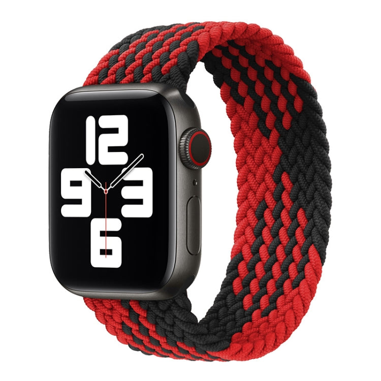 Nylon Single-turn Braided Watch Band For Apple Watch Series 8&7 41mm / SE 2&6&SE&5&4 40mm / 3&2&1 38mm, For Apple Watch Series 8&7 41mm,145mm, For Apple Watch Series 8&7 41mm, 145mm