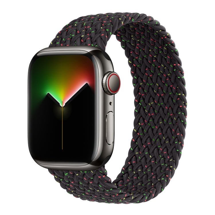 Nylon Single-turn Braided Watch Band For Apple Watch Series 8&7 41mm / SE 2&6&SE&5&4 40mm / 3&2&1 38mm, For Apple Watch Series 8&7 41mm,145mm, For Apple Watch Series 8&7 41mm, 145mm