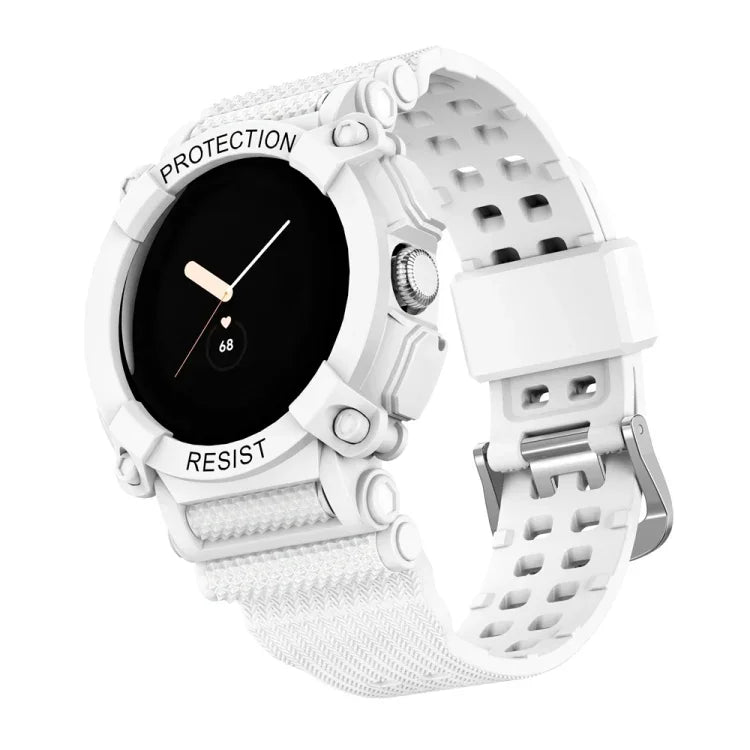 Three-proof Solid Color Integrated Watch Band, For Google Pixel Watch