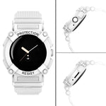 Three-proof Solid Color Integrated Watch Band, For Google Pixel Watch