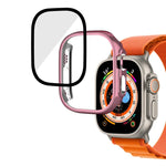 Plating Gloss PC Tempered Glass Integral Watch Case, For Apple Watch Ultra 3 / 2 / 1 49mm