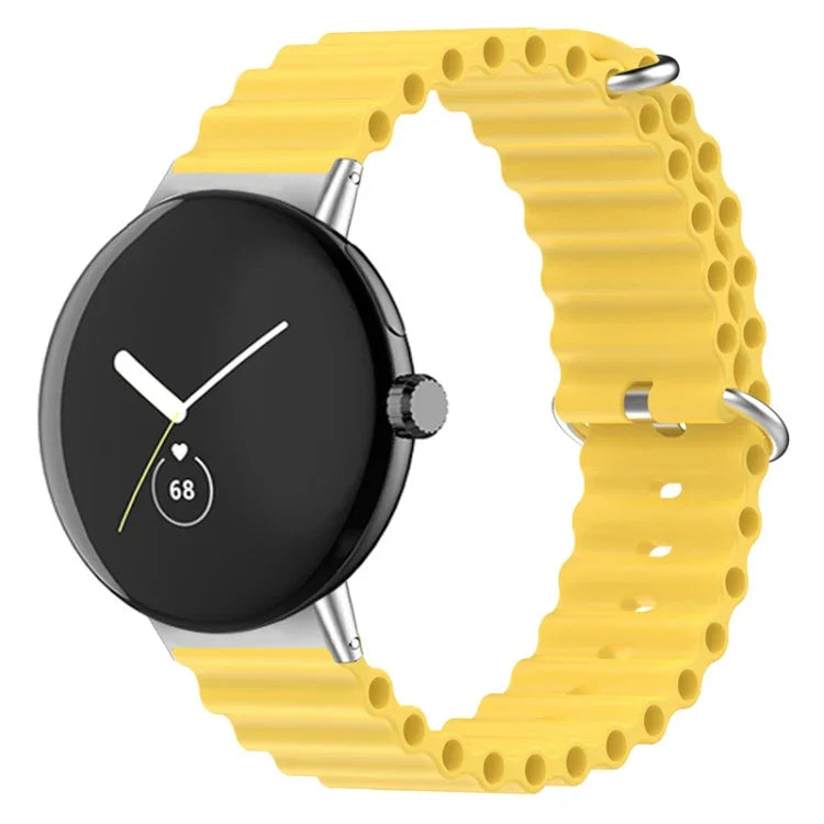 Ocean Silicone Watch Band, For Google Pixel Watch 4 / 3 / 2 / 1 41mm
