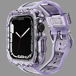 TPU Integrated Case Watch Band, For Apple Watch Series 9&8&7 41mm/SE2025&SE 2&6&SE&5&4 40mm, For Apple Watch Series 9&8&7 45mm/SE2025&SE 2&6&SE&5&4 44mm