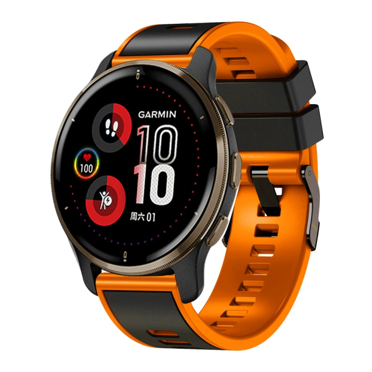 Universal Two Color Silicone Watch Band, 20mm, 22mm