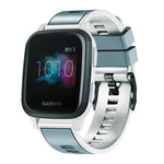Universal Two Color Silicone Watch Band, 20mm, 22mm