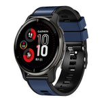 Universal Two Color Silicone Watch Band, 20mm, 22mm