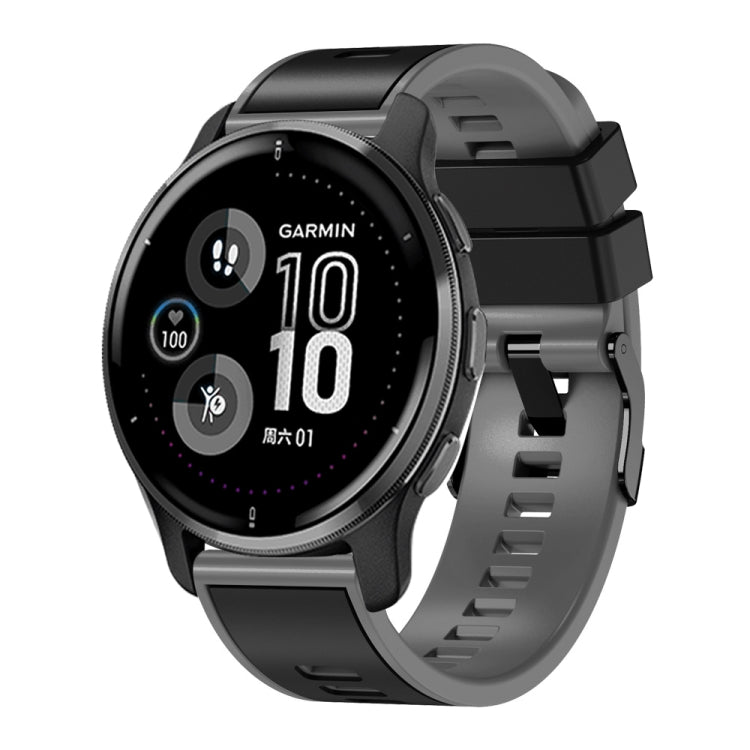 Universal Two Color Silicone Watch Band, 20mm, 22mm