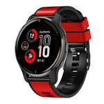 Universal Two Color Silicone Watch Band, 20mm, 22mm