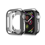 Plating TPU Round Hole Hollowing Protective Case, For Apple Watch Series 3 & 2 & 1 38mm, For Apple Watch Series 6 / 5 / 4 / SE 2025 / 2023 / 2022 44mm