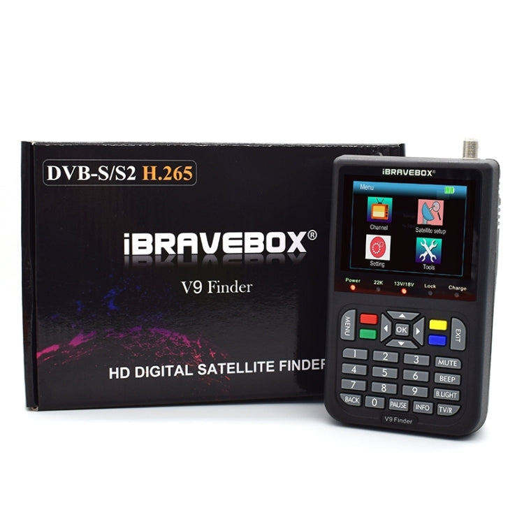 iBRAVEBOX V9 Finder Digital Satellite Signal Finder Meter, EU Plug, AU Plug, UK Plug
