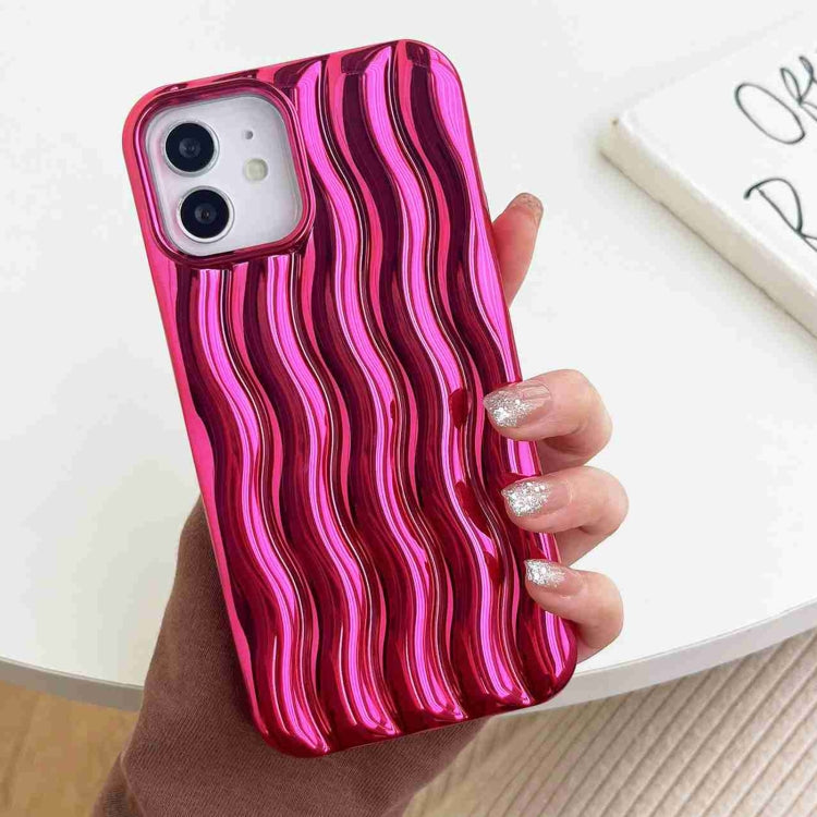 Plating 3D Water Wave Texture Phone Case, For iPhone 14 Pro Max, For iPhone 14 Pro, For iPhone 14, For iPhone 14 Plus, For iPhone 13 Pro Max, For iPhone 13 Pro, For iPhone 13, For iPhone 12 Pro Max, For iPhone 12 / 12 Pro, For iPhone 11 Pro Max        ...