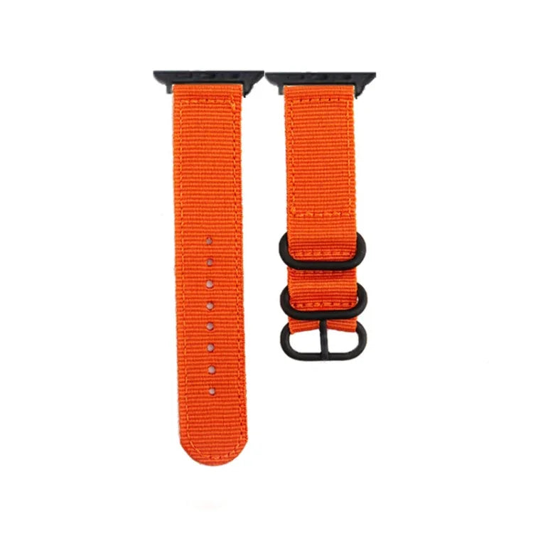 Black Buckle Canvas Watch Band, For Apple Watch Series 8&7 41mm, For Apple Watch Series 8&7 45mm