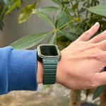 Silicone Integrated Frame Watch Band, For Apple Watch Series 8&7 41mm / SE 2&6&SE&5&4 40mm, For Apple Watch Ultra 49mm, For Apple Watch Series 8&7 45mm / SE 2&6&SE&5&4 44mm