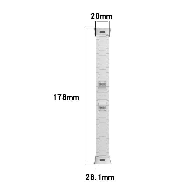 One-bead Steel Metal Watch Band, For Xiaomi Redmi Watch 3 / Mi Watch Lite 3