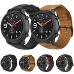 Oil Wax Genuine Leather Watch Band, For Amazfit GTR 47mm / Pace / Stratos, For Amazfit 2 Stratos, For Ticwatch Pro / E2 / S2, For Pebble Gen 1, For Pebble Time