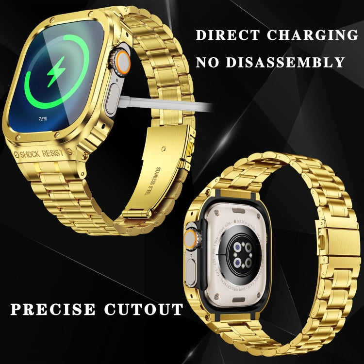 Metal Integrated Watch Protective Case, For Apple Watch Ultra 4 / 3 / 2 / 1 49mm, For Apple Watch Series SE 2025&6&SE&5&4 44mm, For Apple Watch Series 9 / 8 / 7 45mm
