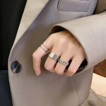 S925 Sterling Silver Cool Style Ladies Combination Ring, J286, J781, J759, J797, J758, J242, J1109, J1071, J1096, J1110, J789, J1717, J1740, J224, J449, J341, J443, J1644, J005, J282, J623, J1658, J406, J1454, J815