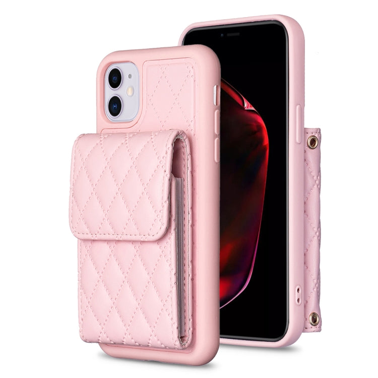Vertical Wallet Rhombic Leather Phone Case, For iPhone 11, For iPhone 11 Pro, For iPhone 11 Pro Max, For iPhone X / XS, For iPhone XR, For iPhone XS Max, For iPhone SE 2022 / SE 2020 / 7 / 8, For iPhone 7 Plus / 8 Plus