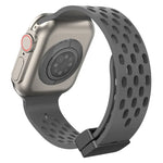 Magnetic Clasp Silicone Watch Band, For Apple Watch Series 8&7 41mm, For Apple Watch Series 8&7 45mm
