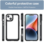 Colorful Series Acrylic + TPU Phone Case, For iPhone 15