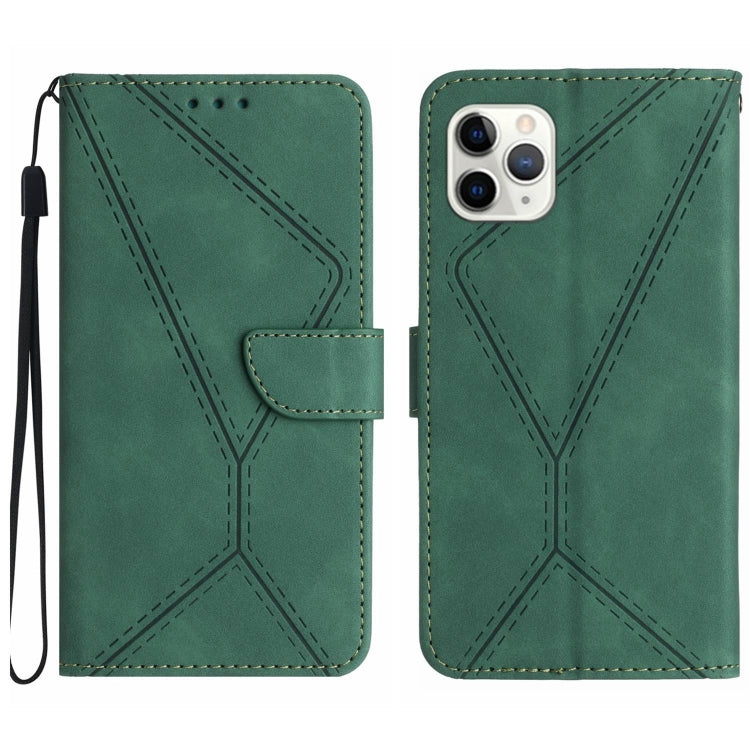 Stitching Embossed Leather Phone Case, For iPhone 11, For iPhone 11 Pro, For iPhone 11 Pro Max, For iPhone 14 Plus
