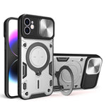 CD Texture Sliding Camshield Magnetic Holder Phone Case, For iPhone 14 Pro Max, For iPhone 13 Pro Max, For iPhone 13 Pro, For iPhone 13, For iPhone 12, For iPhone 12 Pro Max, For iPhone 12 Pro, For iPhone 11 Pro Max