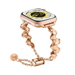 Ribbon Wave Metal Watch Band, For Apple Watch Series 10 46mm, For Apple Watch Series 10 42mm, For Apple Watch SE 2023 44mm, For Apple Watch SE 2023 40mm, For Apple Watch Ultra 2 49mm, For Apple Watch 9 45mm, For Apple Watch 9 41mm                      ...