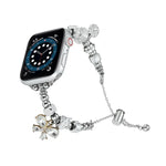 Bead Bracelet Metal Watch Band, For Apple Watch 8 45mm, For Apple Watch SE 2022 40mm, For Apple Watch SE 2022 44mm, For Apple Watch 7 41mm, For Apple Watch 7 45mm, For Apple Watch SE 40mm, For Apple Watch SE 44mm, For Apple Watch 6 40mm                ...