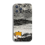 Precise Hole Oil Painting Pattern PC Phone Case, For iPhone 13 Pro, For iPhone 13, For iPhone 13 mini, For iPhone 12, For iPhone 12 Pro Max
