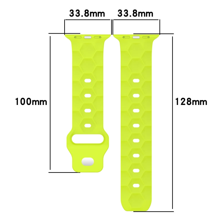 Football Texture Silicone Watch Band, For Apple Watch 6 40mm, For Apple Watch 6 44mm, For Apple Watch 5 44mm, For Apple Watch 5 40mm