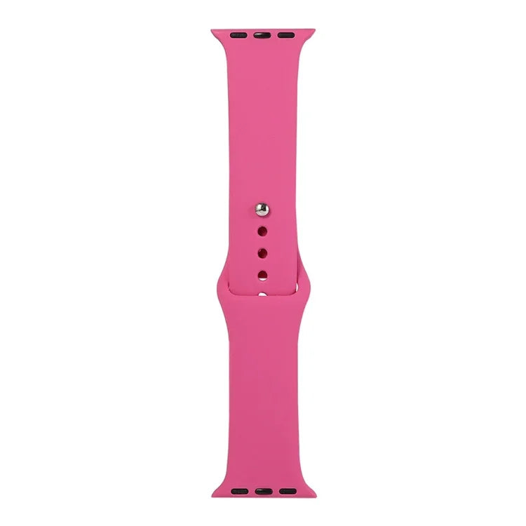 Silicone Watch Replacement Strap, Short Section (Female), For Apple Watch Series 8&7 41mm / SE 2&6&SE&5&4 40mm / 3&2&1 38mm