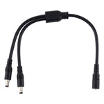 5.5 x 2.1mm Female to Male Plug DC Power Splitter Adapter Power Cable, 30cm, 70cm