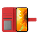 Skin Feel Sun Flower Embossed Flip Leather Phone Case with Lanyard, For iPhone Air, For iPhone 16 Pro Max, For iPhone 16 Pro, For iPhone 16 Plus