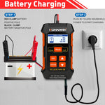 KONNWEI KW520 12V / 24V 3 in 1 Car Battery Tester with Detection & Repair & Charging Function, KW520
