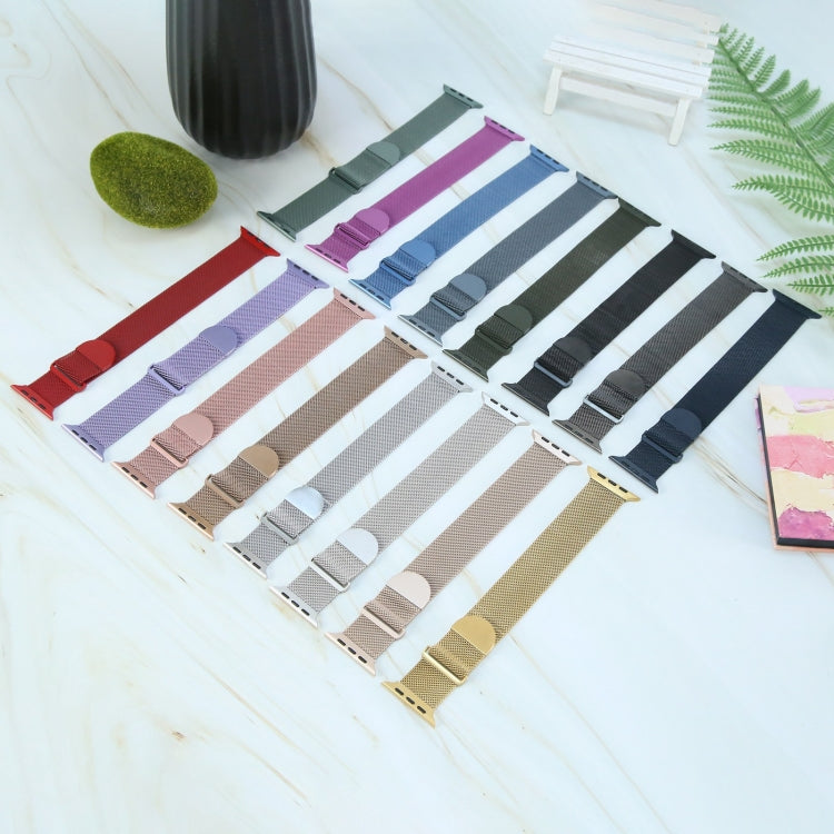 Milanese Metal Magnetic Watch Band, For Apple Watch 6 44mm, For Apple Watch 5 44mm, For Apple Watch 5 40mm